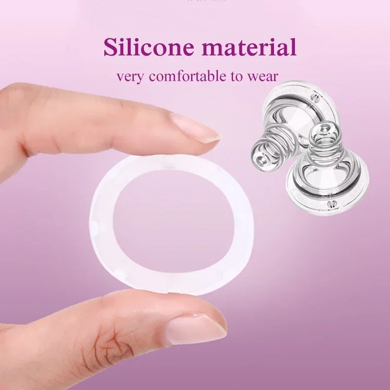 2PCS Reusable Foreskin Correction Ring Cock Foreskin Repair Ring Penis Delay Ejaculation Sex Toys for Men Glans Ring