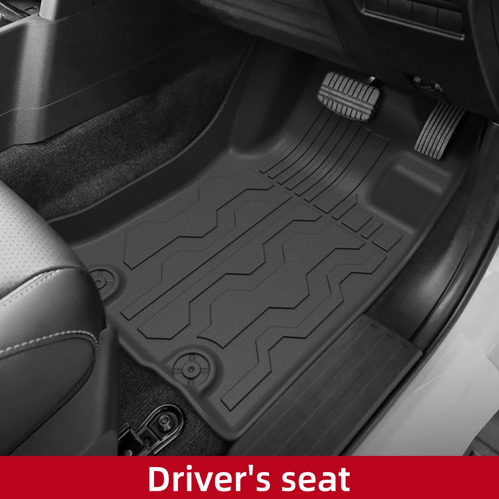 LUCKEASY Right Drive for Mitsubishi Triton Double Cab 2024-2026 Car All-weather Floor Mats Cargo Trunk Pad TPE Accessories view 2
