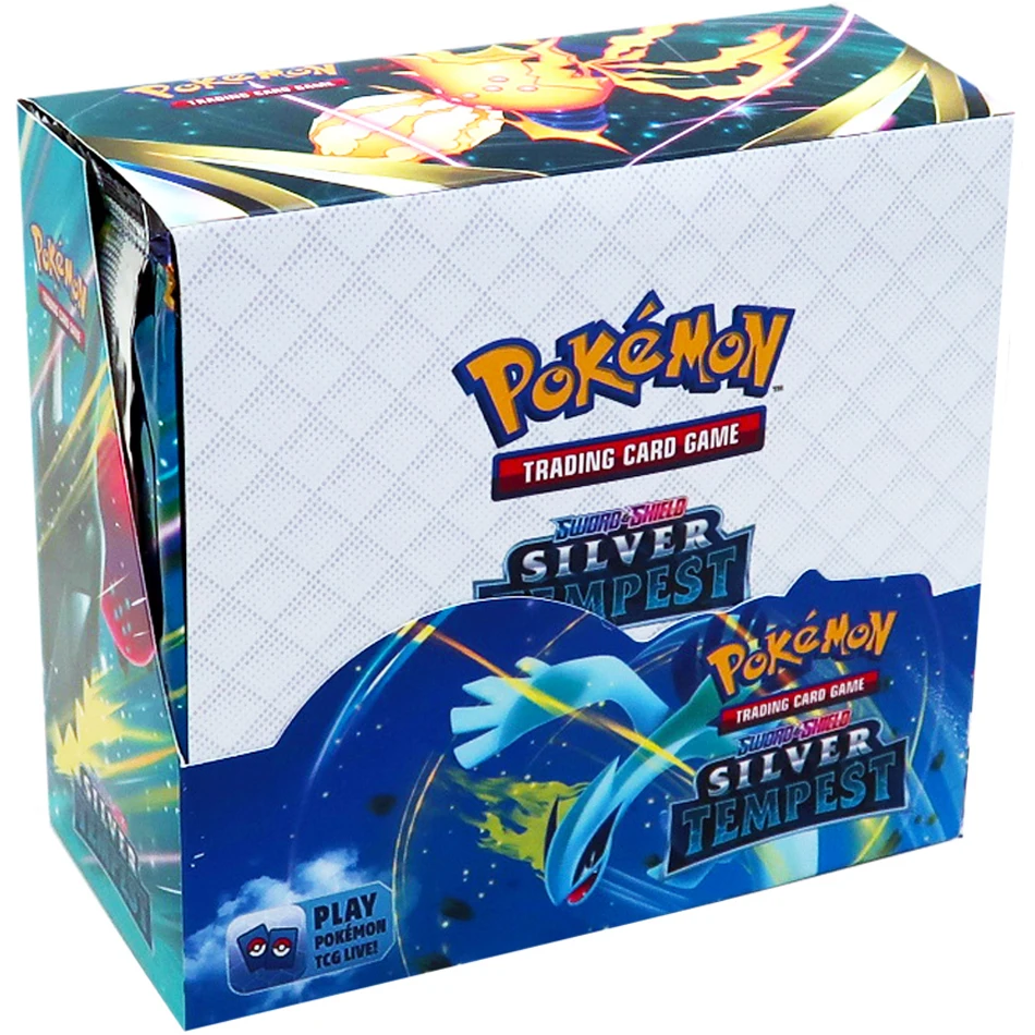 24Pcs Pokemon TCG: Sun & Moon Tempest Bonds Booster Box Trading Card Game Pokemon Card Kids Toys