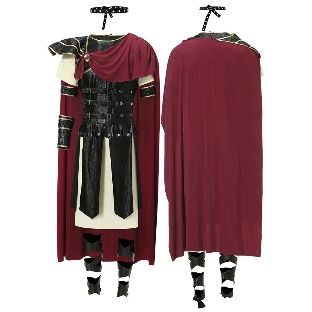 Boy and Girl Children Warrior Knight Outfit Adult Spartan Warrior Costume Ancient Roman Spartan Gladiator Cosplay Uniform
