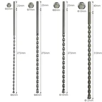 300mm Extra Long Masonry-Concrete Drill Bit Triangle Shank 6/8/10/12/16mm Drilling Bits For Penetrating Wall Power Tool