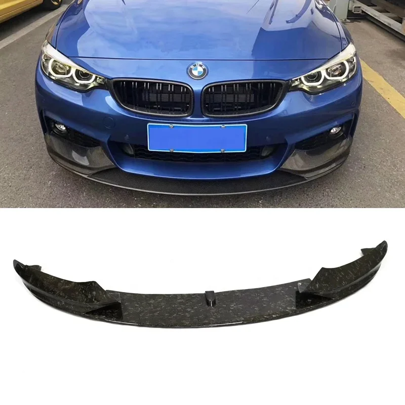 Forging lines Carbon Fiber MP-type 420 420I Front Bumper Lip 428 428i 4 Series F32 F33 F36 Front Lip  For BMW