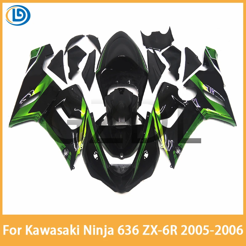 For Kawasaki Ninja 636 ZX-6R ZX6R 2005 2006 Motorcycle ABS Injection Full Body Guard Fairing Kit, Zx6r 05 06 Protection Cover