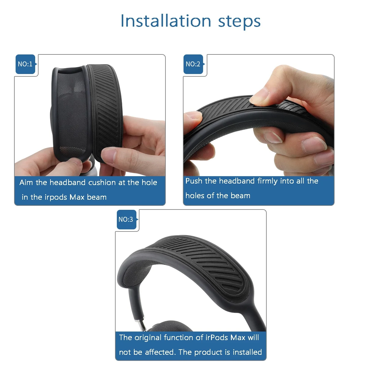 Silicone Headband Cover for AirPods Max Headphone Washable Cushion Case Ear Pads Cushion Cover image 4