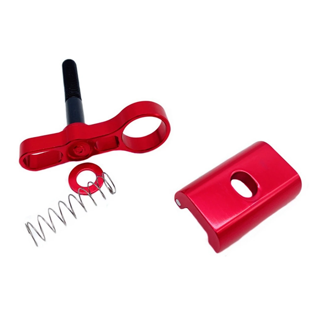 New Cnc Aluminum Alloy Hinge Clamp Plate with Magnet C Buckle for Brompton Knob Magnetic C Button Bicycle Parts,Black