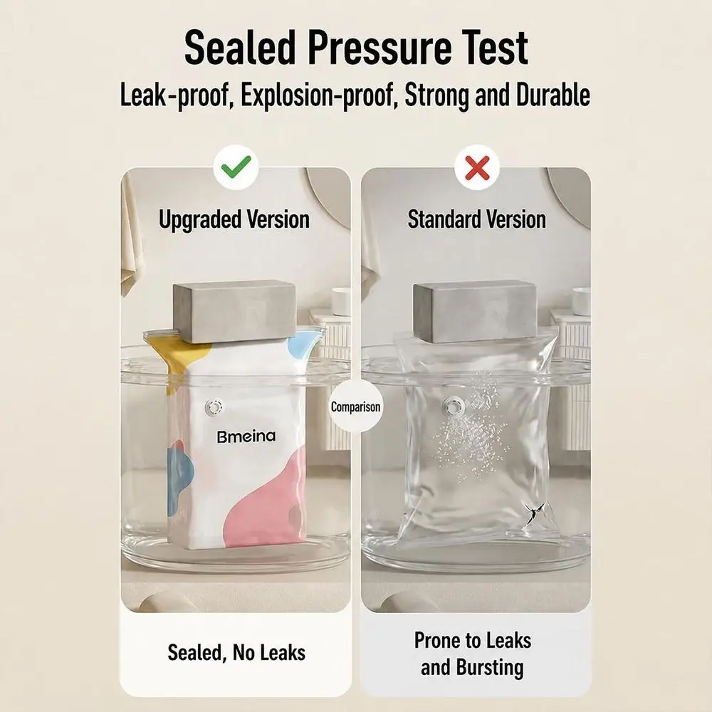 No Pump Vacuum Storage Bags Dust-proof Press & Seal Seal Compression Bag Large Capacity Space Saving Clothing Seal Bag