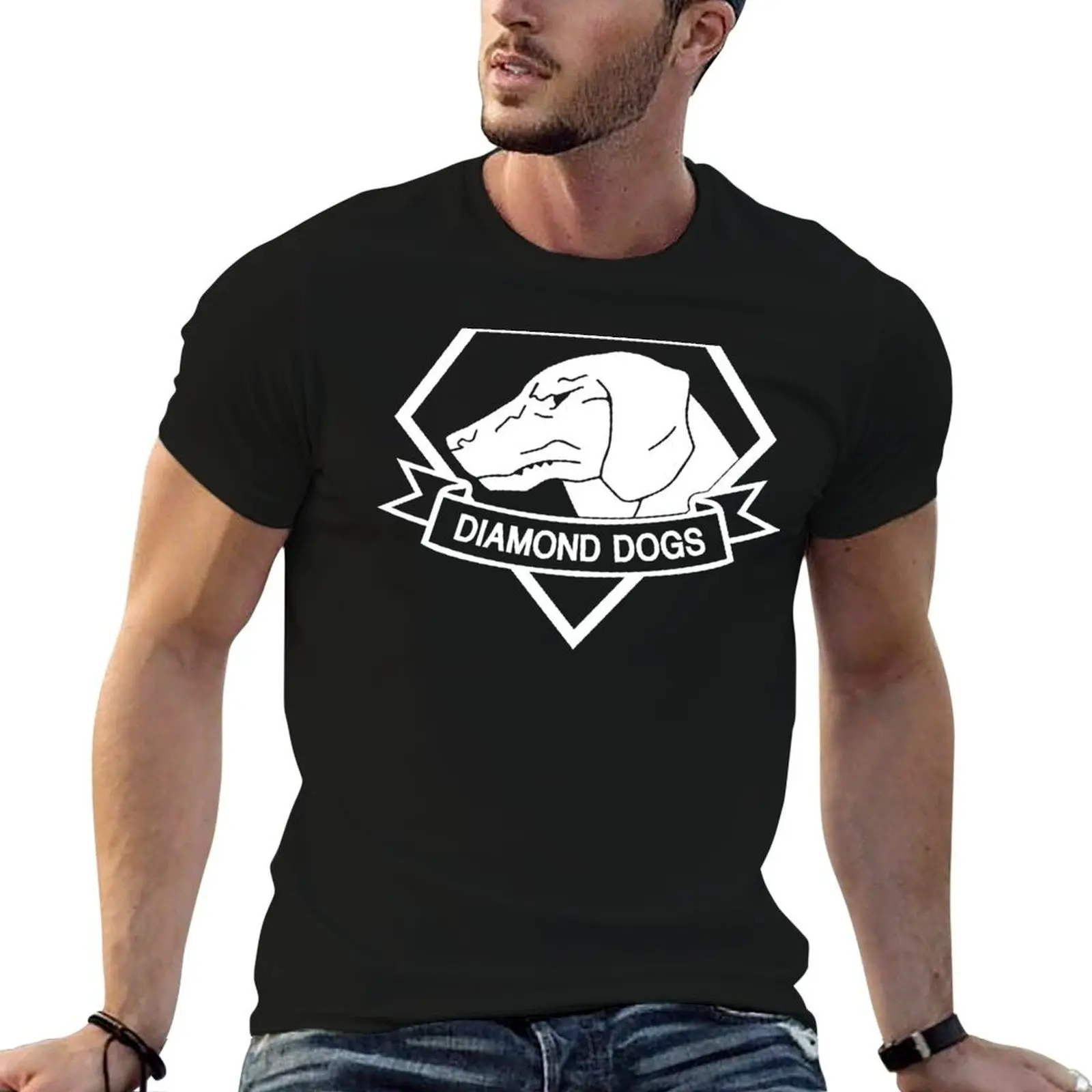 

MGSV - Diamond Dogs (white) T-Shirt t shirts for man graphic tees t shirt man plain essential t shirt T-Shirt