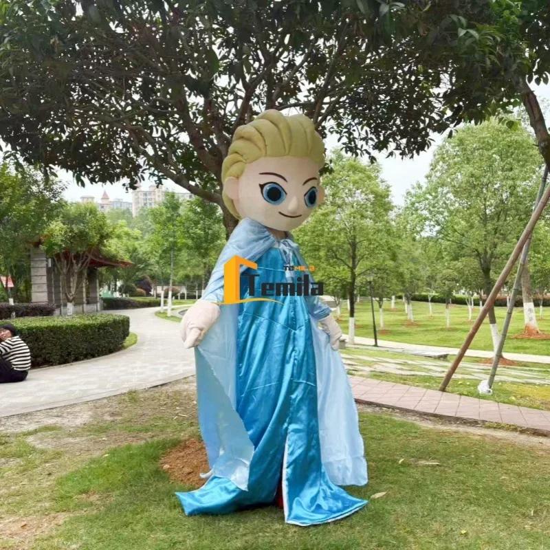 Adulto Cos Frozen principessa Elsa Anna Olaf costume della mascotte del vestito operato festa di compleanno vestito di abbigliamento a sorpresa spettacolo pubblicitario oggetti di scena
