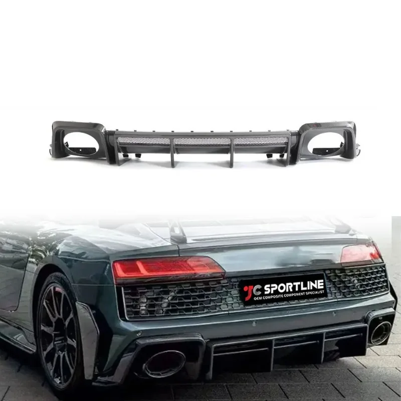 

Заводской дизайн 2023: Новый задний диффузор из сухого карбона для Audi R8 V10 GT Performance Coupe 2-дверный (рестайлинг)