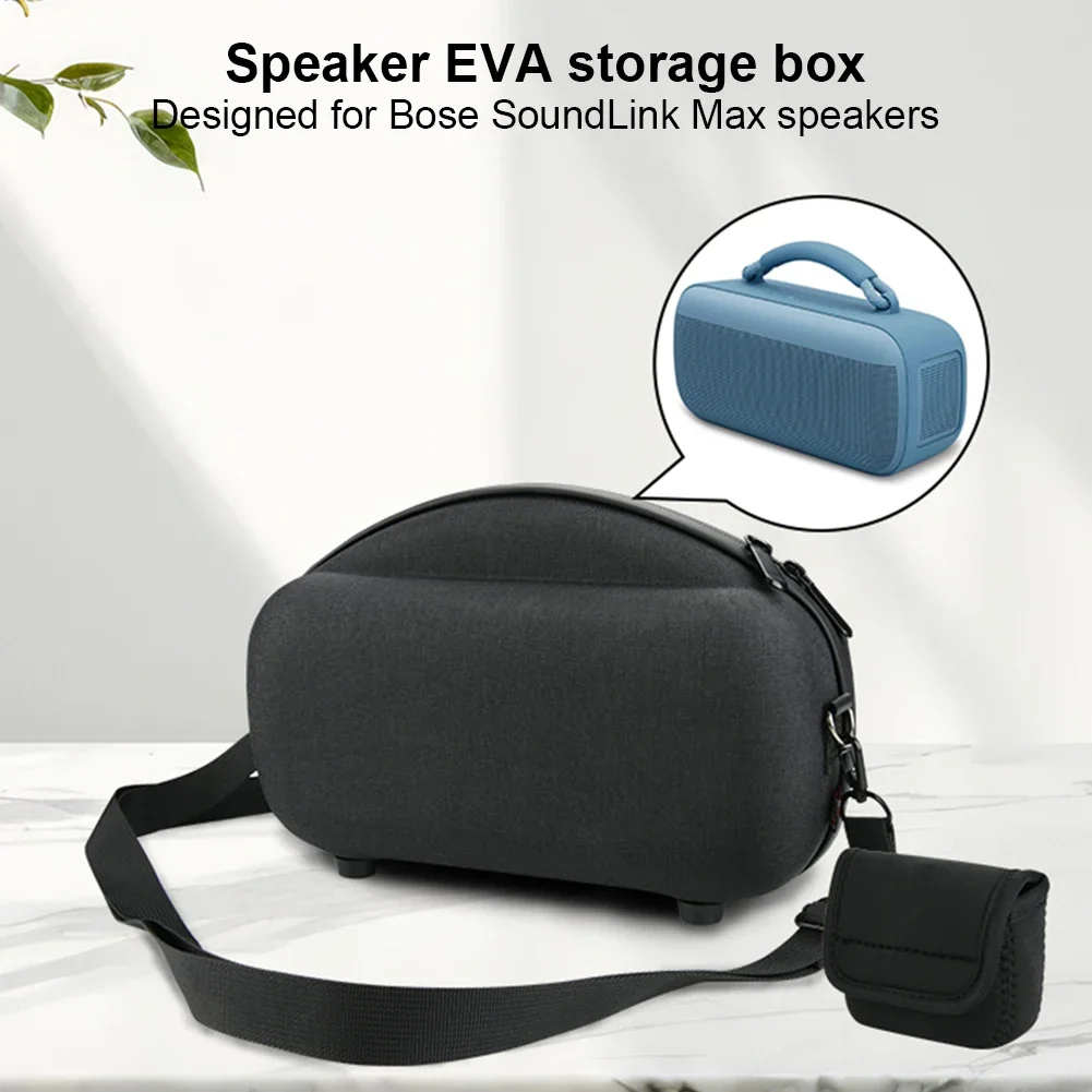 

Speaker Case With Adjustable Shoulder Strap For Bose For SoundLink Max Speaker Nylon Protective Storage Bag Speaker Accessories