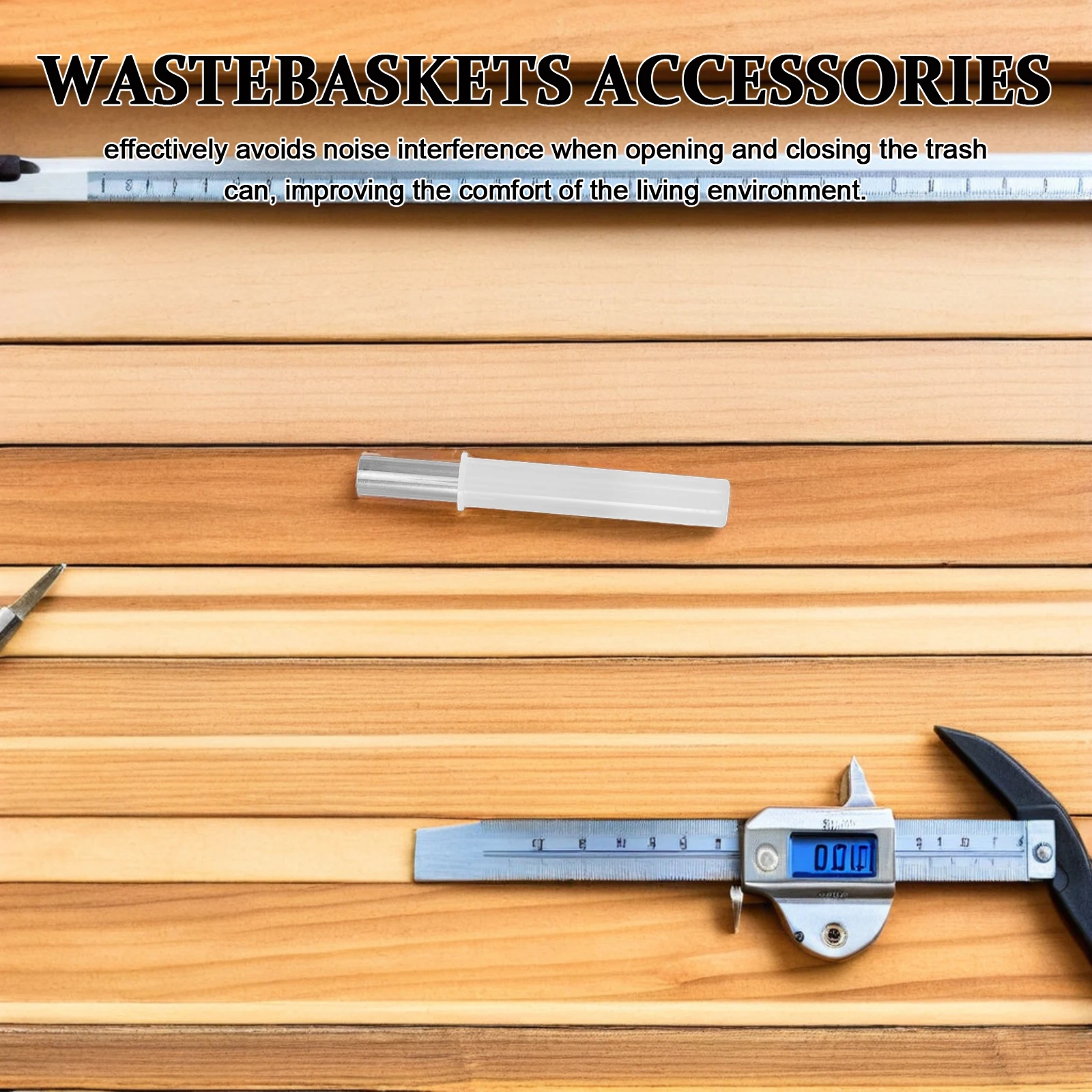 

10pcs Hydraulic Trash Can Damper Soft Close Mechanism Kitchen Bathroom Garbage Can Lids Stay Hinges Quiet Design Slow Closing