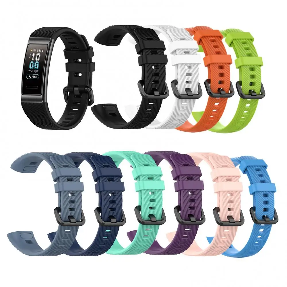 Watch Strap Bracelet Wristband Wrist Strap Replacement Silicone Watch Band For Huawei Band 3/3 Pro/4 Pro For Huawei Band 3