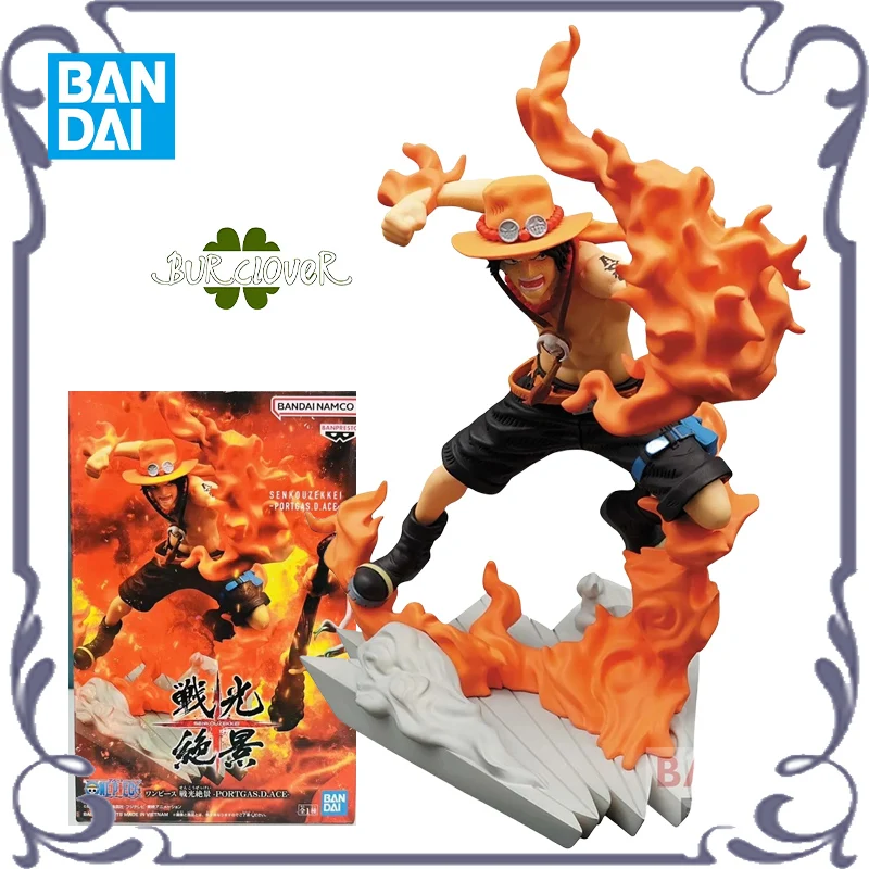 

Оригинальная аниме-фигурка BANDAI BANPRESTO, цельная серия SENKOUZEKKEI PORTGAS.D.ACE, аниме-фигурка, детские подарки на складе