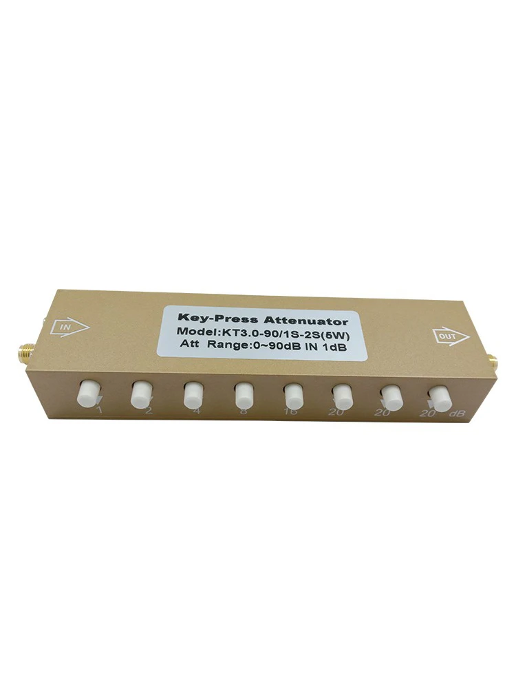 

SMA/N type button adjustable signal attenuator 0-90dB step adjustable attenuator/RF adjustable attenuator