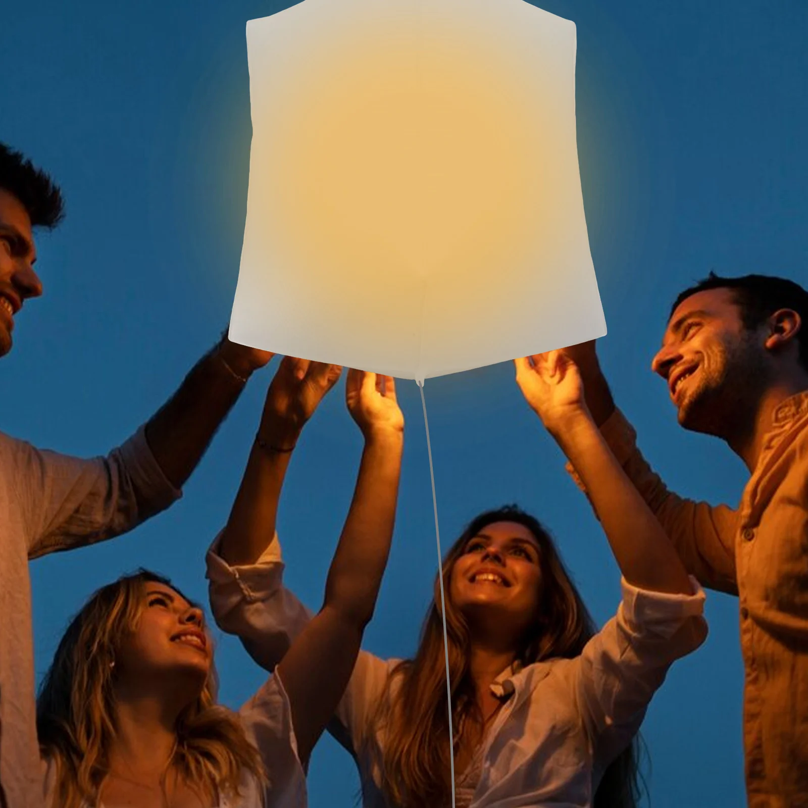 5 قطع بالونات مربعة قابلة للنفخ قابلة للكتابة وحفلات أعياد الميلاد وحفلات الزفاف وعائمة تدوم طويلاً #3