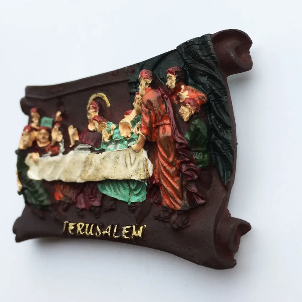 BABELEMI Israel Jerusalemthe Last Supper Before Restoration Fridge Magnet Tourist Souvenir Refrigerator Magnets Home Decoration