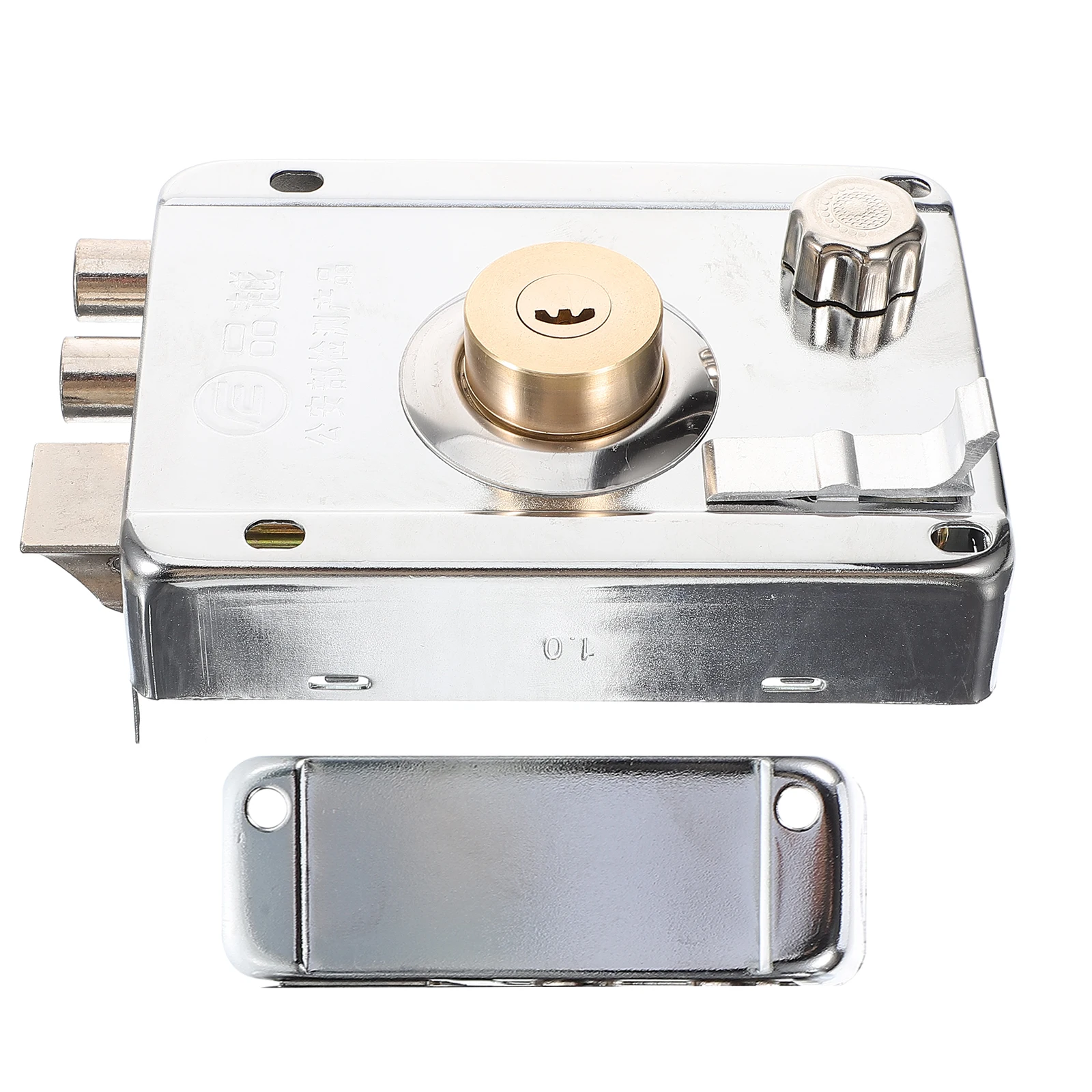 

1 Set Stainless Steel Bedroom Deadbolt Front Safety Lock Set Universal Metal Door Deadbolt Lock Kit Durable