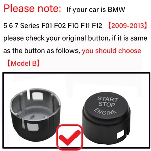 ENGINE STAR STOP Tag button, car style for BMW 1, 2, 3, 4, 5, 6, 7 Series, F20, F21, F22, F23, F30, F34, F10, F18, F12, F07, F01, F02 10 Main Sales Hand Brake i30 - №8