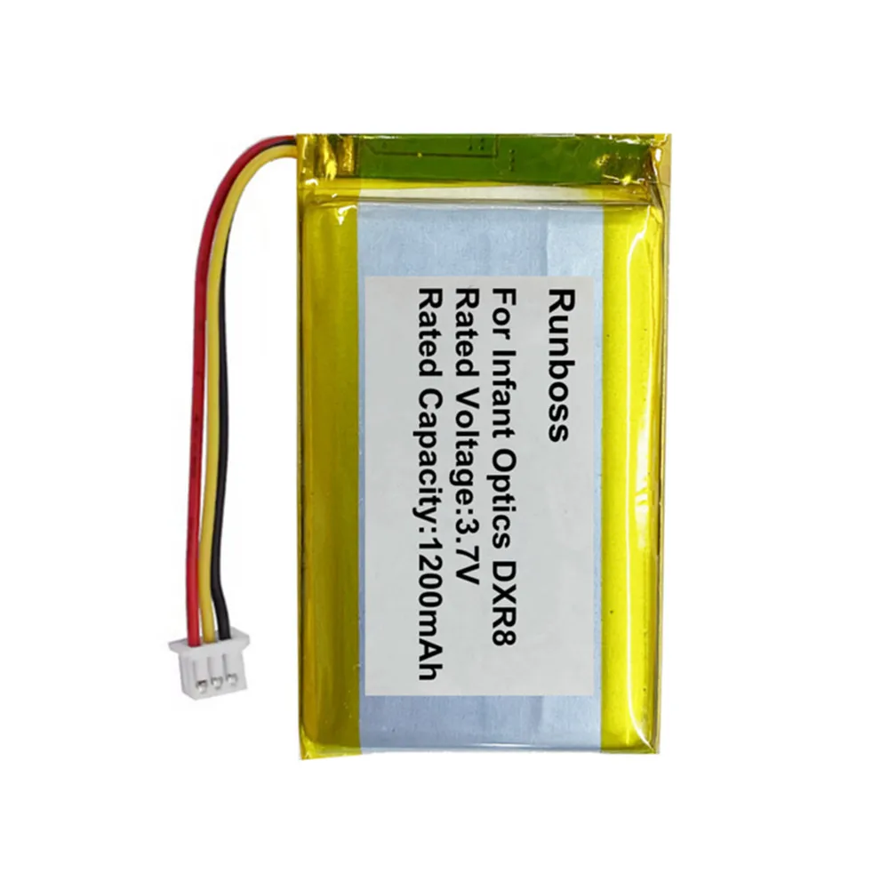 بطارية بديلة أصلية للبصريات الرضع DXR8 فيديو مراقبة الطفل SP803048 1200mAh 3.7 فولت بطارية ليثيوم بوليمر قابلة للشحن