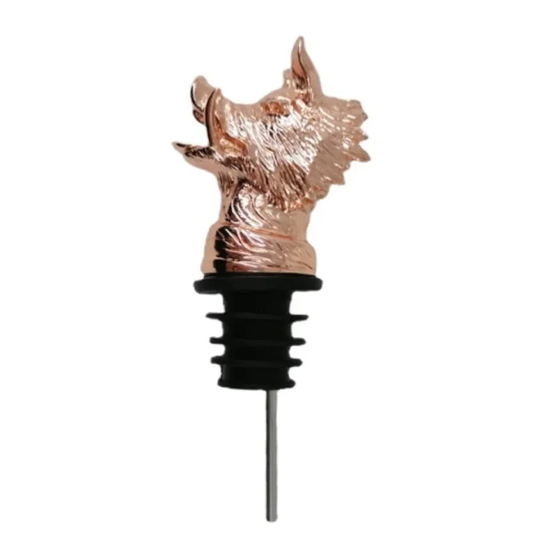 Creative Zinc Alloy Boar Head Wine Mouth Bar Family Pour Spouts Practical Bottle Stopper Art Gift