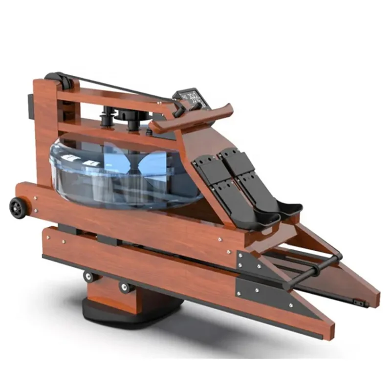 

Cardio Exercise Training Fitness Equipment Manufacturer Fold Wooden Style Water Rowing Machine