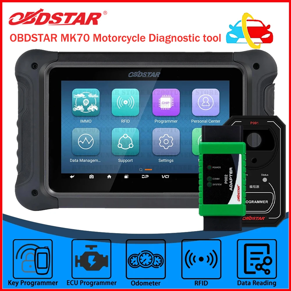 Original OBDSTAR MK70 Motorcycle Immobilizer Mileag-e Programmer  Key Programming Make Key Read Pincode with Original Key