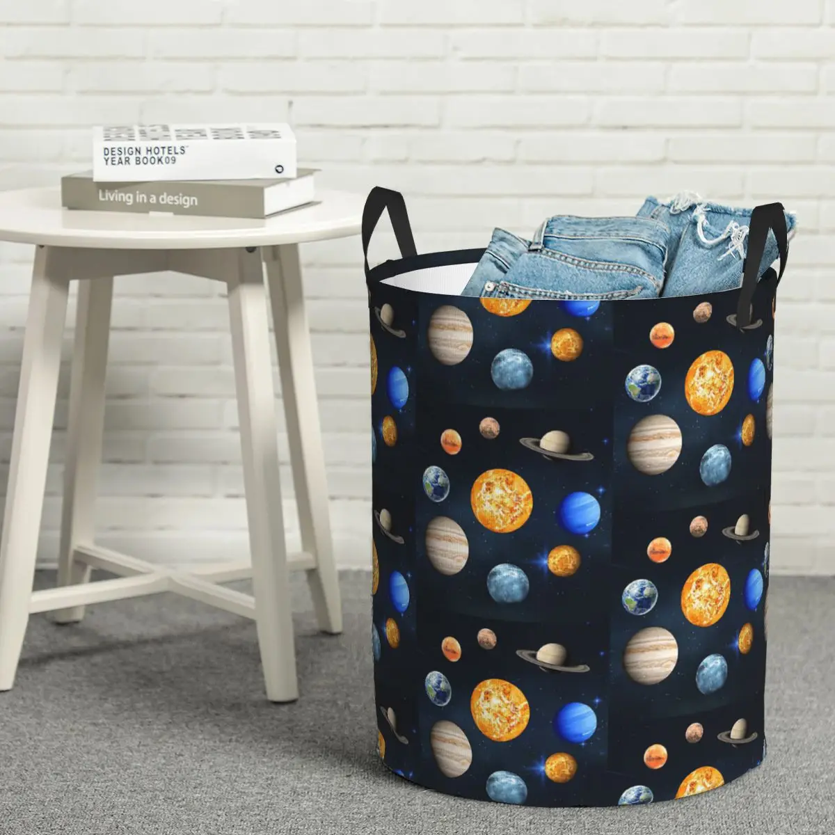 

Laundry Collector Solar System Space Planets Universe Foldable Laundry Basket Large Storage Baby Washing Basket Home Organizer