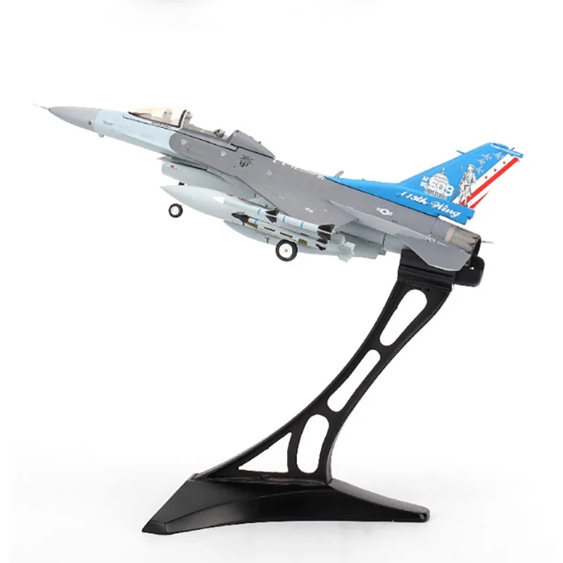 

Die cast US Air Force F-16D fighter jet militarized combat 1:72 ratio alloy and plastic simulated men's gift