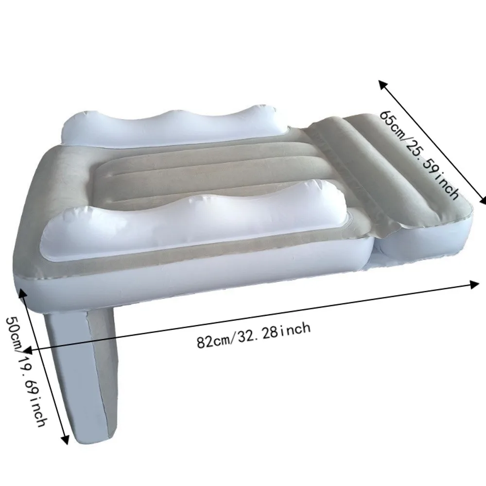 PVC Material Airplane Bed Inflatable Sleeping Cushion Kids Travel Bed Hold Up To 88LBS Heavy Duty Air Bed Seat Extender view 6