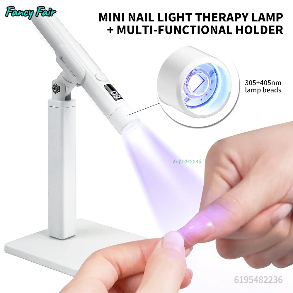 Mini lampe UV professionnelle pour Nail Art, avec affichage, sèche-ongles Portable et Rechargeable, lampe UV verticale amovible pour Nail Art