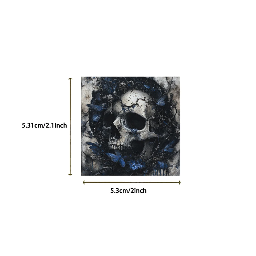멋진 그래피티 휴대폰 노트북 스케이트보드 오토바이 자동차 방수 스티커 팩, 고딕 공포 해골 스티커, 10 개, 30 개, 50 개
