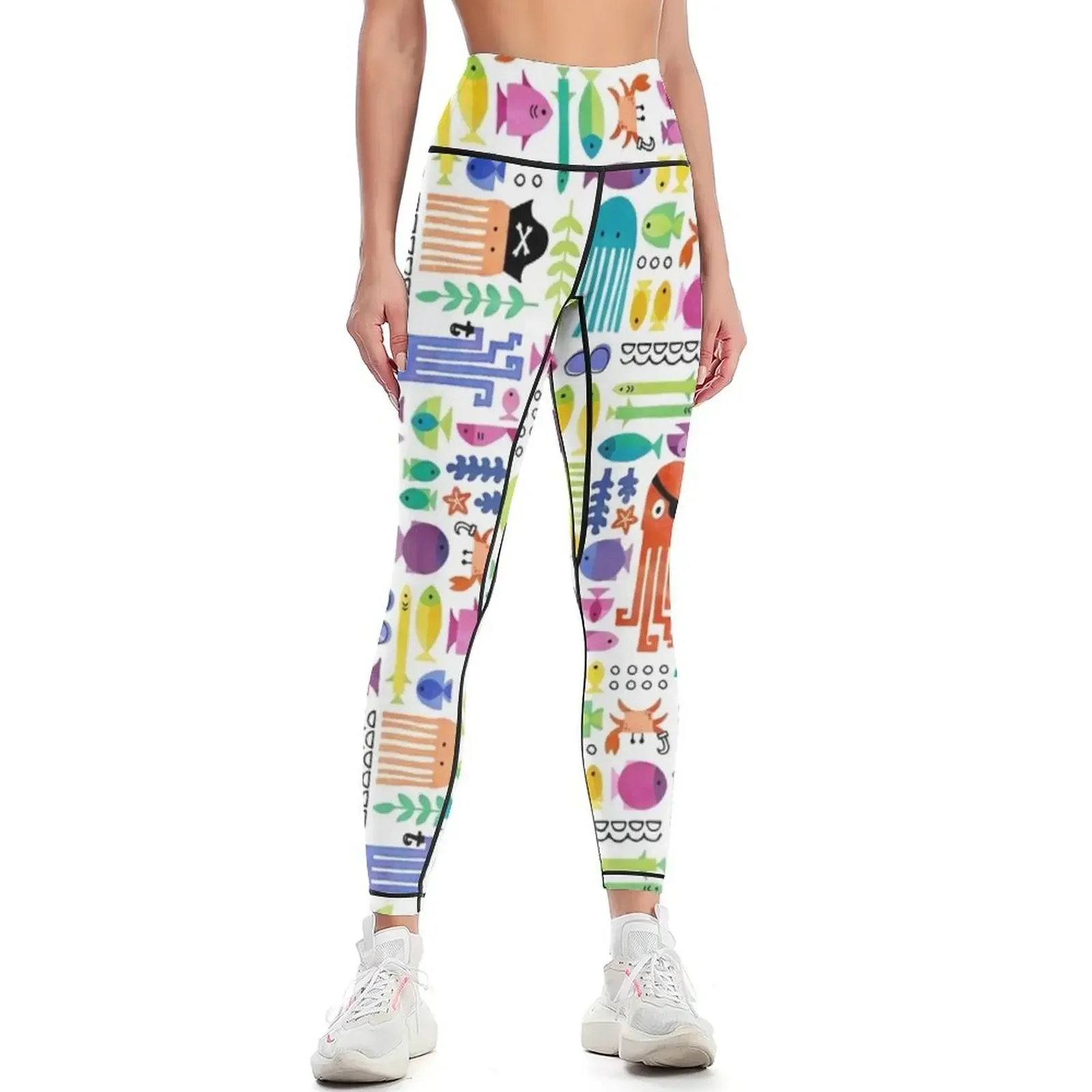 

Pirate fish Leggings Women's tights Sports pants for sportswear woman gym 2025 Jogger pants Womens Leggings