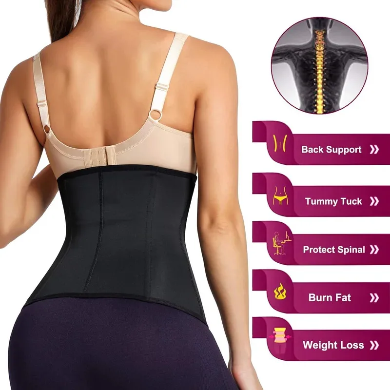 ملابس داخلية نسائية للتحكم في البطن بعد الجراحية، ملابس داخلية مضغوطة بإبزيم لتحديد الجسم مناسبة للارتداء مع الفساتين