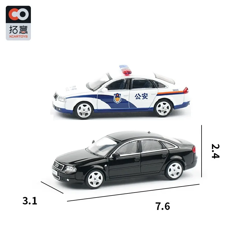 Xcartoys 1:64 Ao-di A6 (C5) Black/White Alloy Simulation Model Car