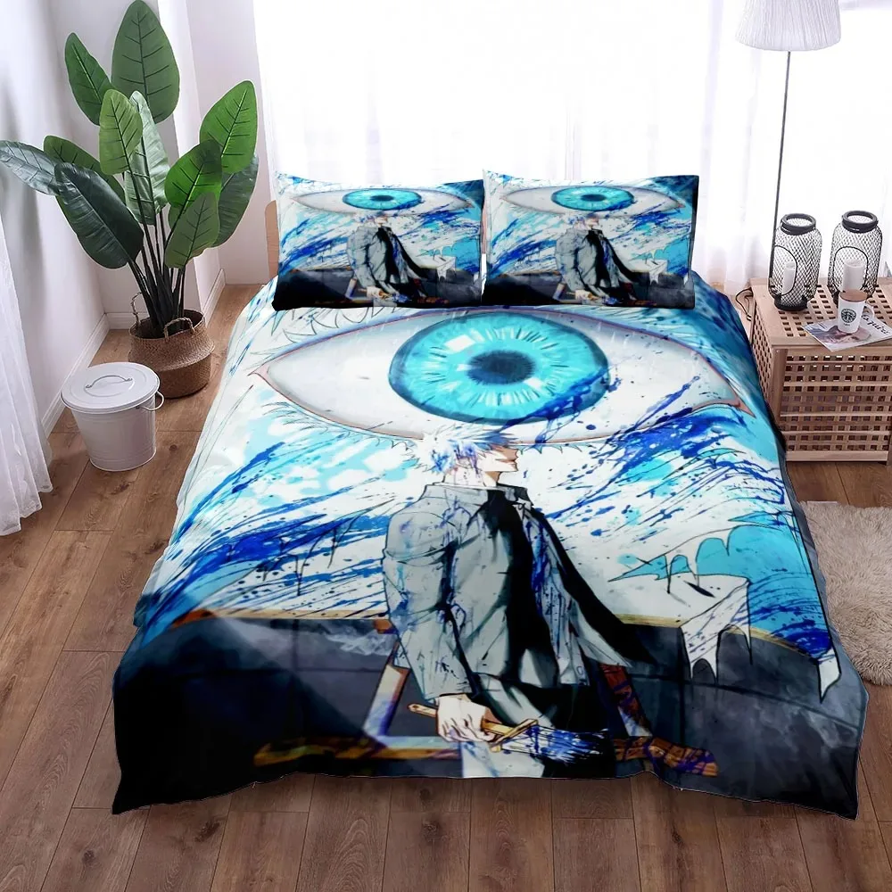 

Satoru Gojo Jujutsu Kaisen Duvet Cover Set King Queen Double Full Twin Single Size Bed Linen Set