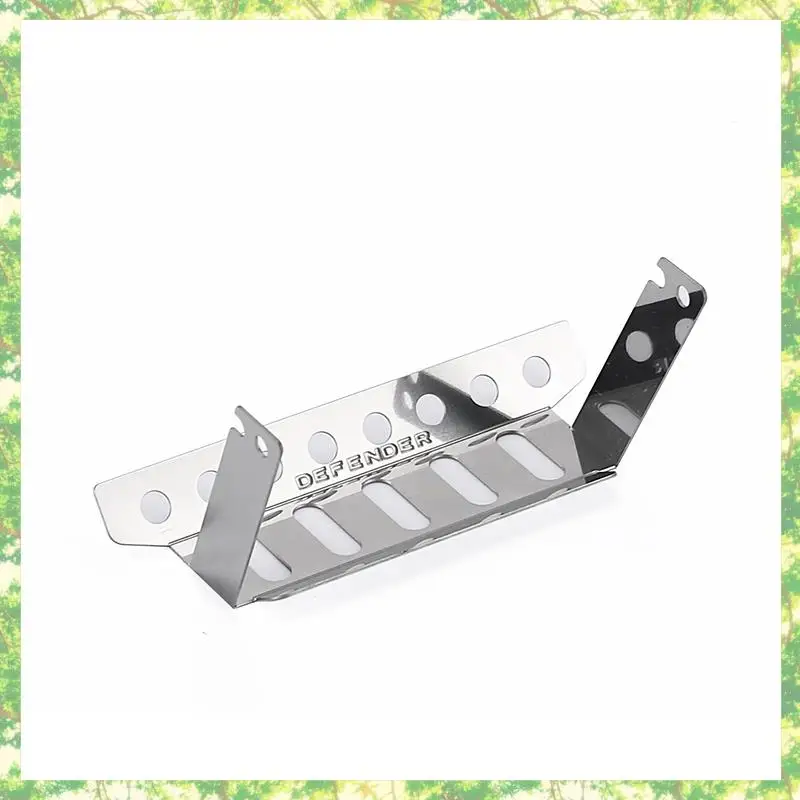 Placa protetora frontal de armadura de chassi de aço inoxidável ecológica para MN D90 D99 MN99S 1/12 RC peças de atualização de carro