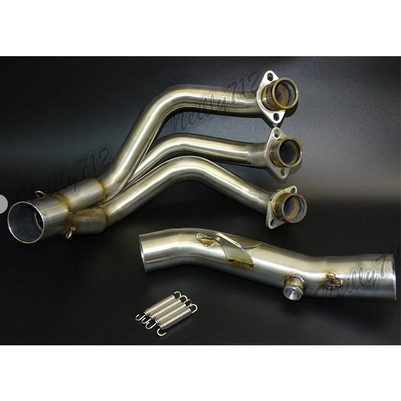 Motorbike Middle Exhaust Header Pipe Tube Manifold For YAMAHA MT-09 FZ-09 MT09 FZ09 2014 2015 2016 2017 2018 2019 2020