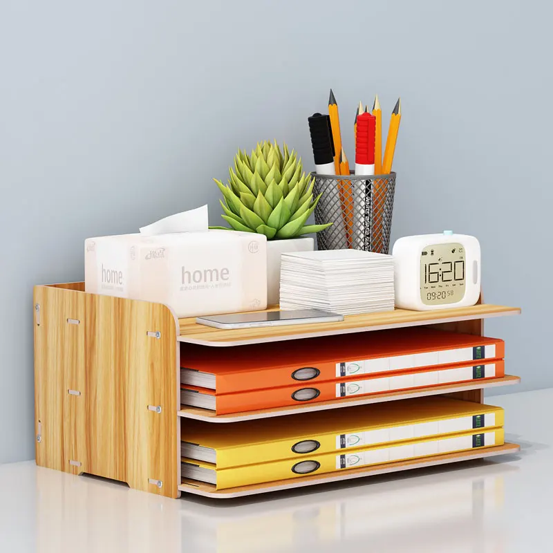 

Multi-Layer A4 File Organizer Desktop Document Storage Ra Office Desk Stationery Holder Workstation Transformation Tool