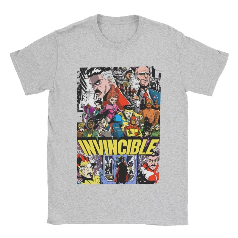 

Men Women Invincible Manga Style Cartoon Anime Graphic T Shirt Apparel Novelty Cotton T Shirt Tee Clothing All Seasons
