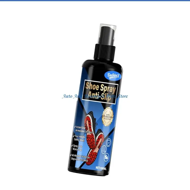 P9FD Shoe Traction Liquid 100ml Instantly Antislip Sprayer for Enhanced Control Sports Basketball Tennis Golf