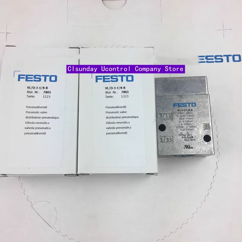 

New Original FESTO air control valve VL/O-3-1/8-B 7803 VL/O-3-1/4 9984