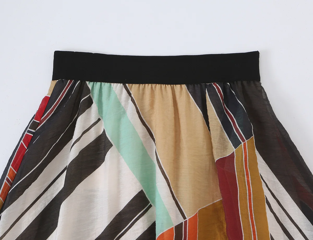 KONDALA Chic 2026 Herbst Damen Vintage-Print Anzüge Reißverschluss-Pilotenjacke + Asymmetrischer Langer Midi-Rock Modische Damen-Freizeitsets – Detail 17