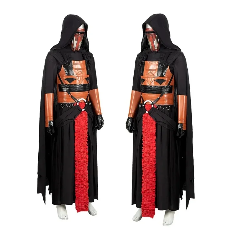 RGD4 Black Darth Revan Cosplay Costume Leather Armor Latex Mask Outfit Full Set and Individual Items Are Sold Cust DP[7/ - view 4