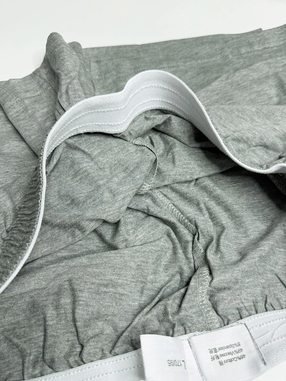 Solid Men Underwear Cotton & Polyester & Spandex Men Boxers Casual Home-Wear Shorts Slip Homme Trunks Loose Breathable Pants