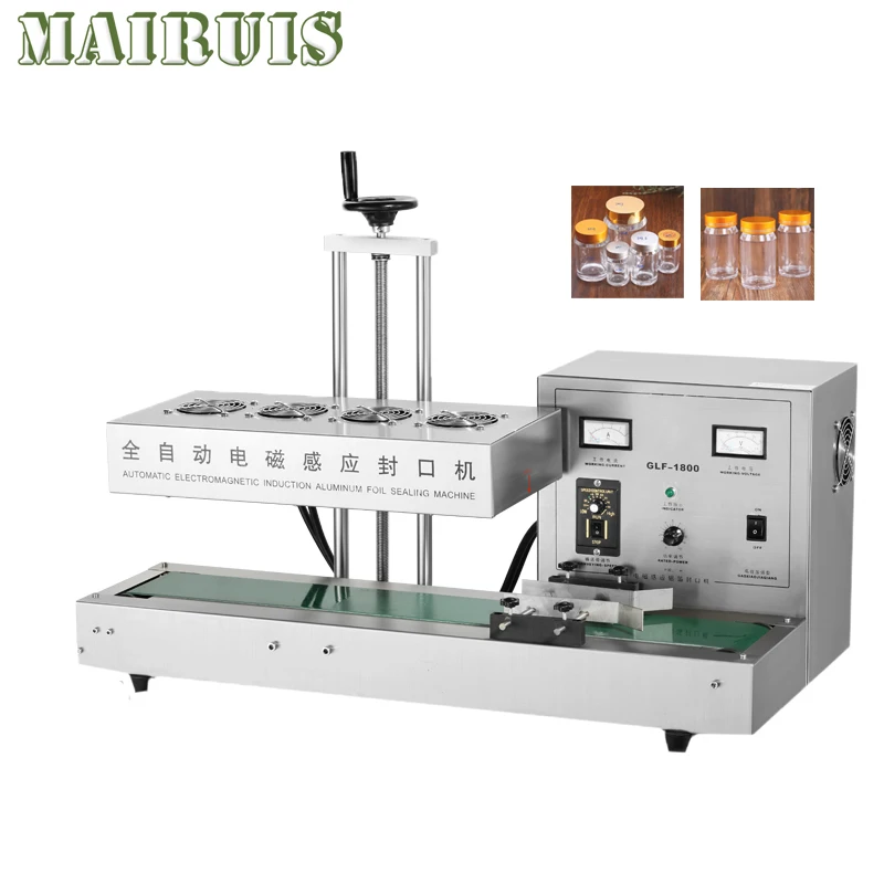 

Automatic Electromagnetic Induction Plastic Bottle Glass Medicine Bottle Aluminum Foil Film Gasket Continuous Sealing Machine