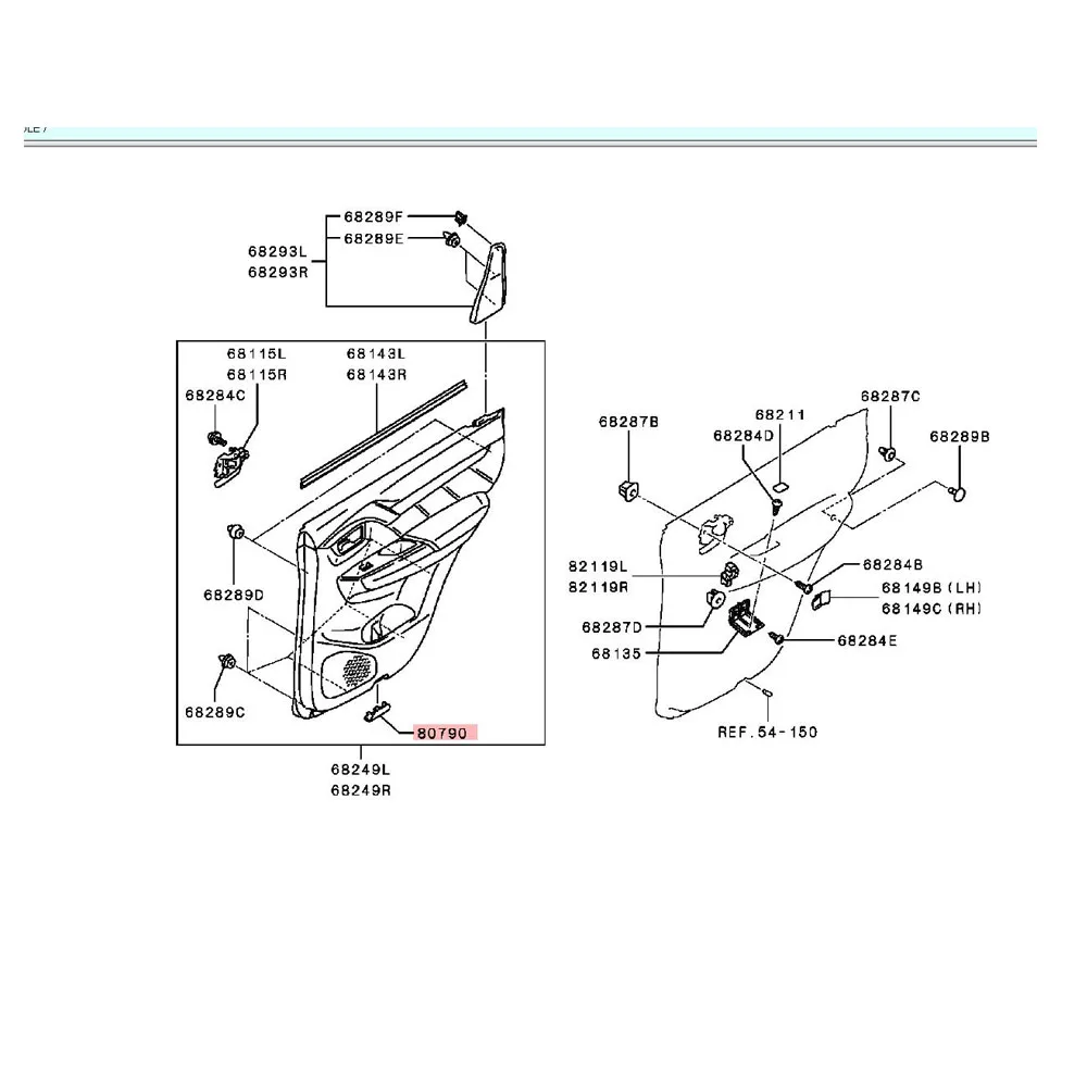 

1 Piece DOOR LAMP 8411A005 for PAJERO SPORT Door Light Cover MONTERO SPORT KR1W KR3W KR5W KS1W KS3W KS5W Cra Accessories