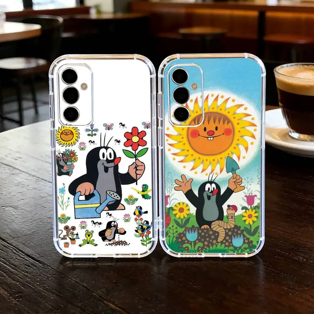 

Cartoon Littles Mole Phone Case For SamsungA10,12,20,21S,30,31,40,50,51,52,70,71 Transparent Cover
