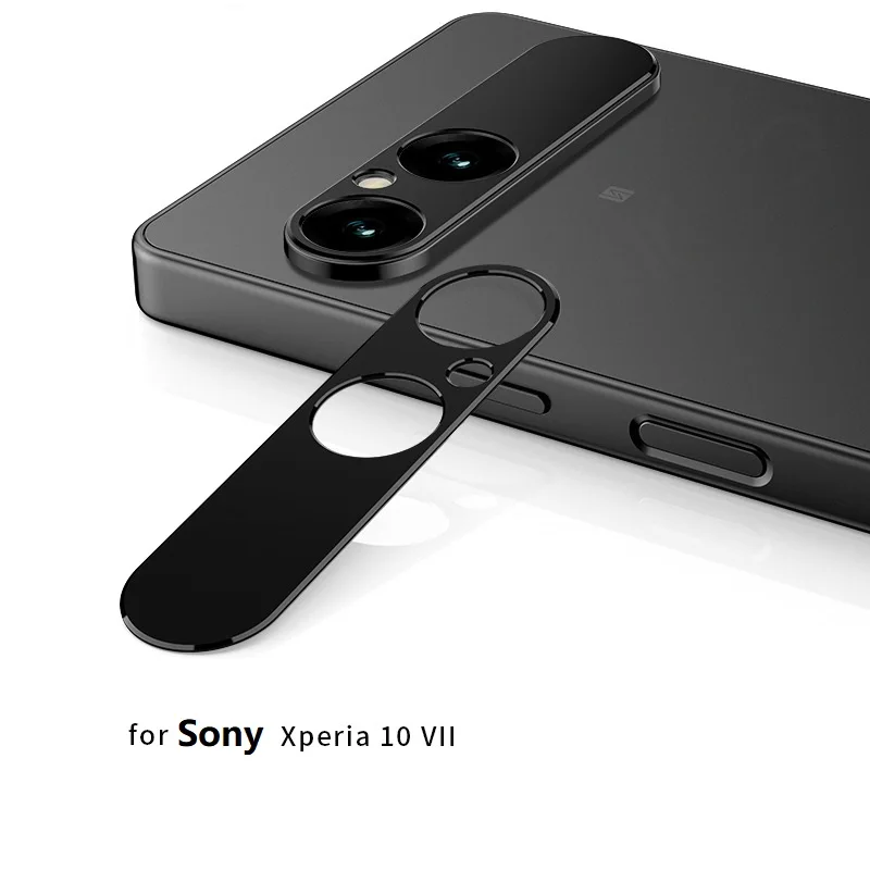 for Sony Xperia 10 VII  Camera Bezel Anti Scratch Metal Frame Cover Hollow Film Super Slim Lens Protector Cap Sticker