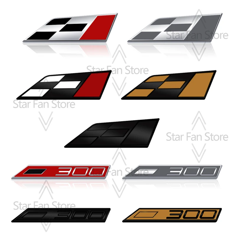 Race Flag 300 Emblem For SEAT Cupra IBIZA LEON Mii Altea Born e-Racer Metal Grille Badge 3D Stickers Car Trunk Body Decal