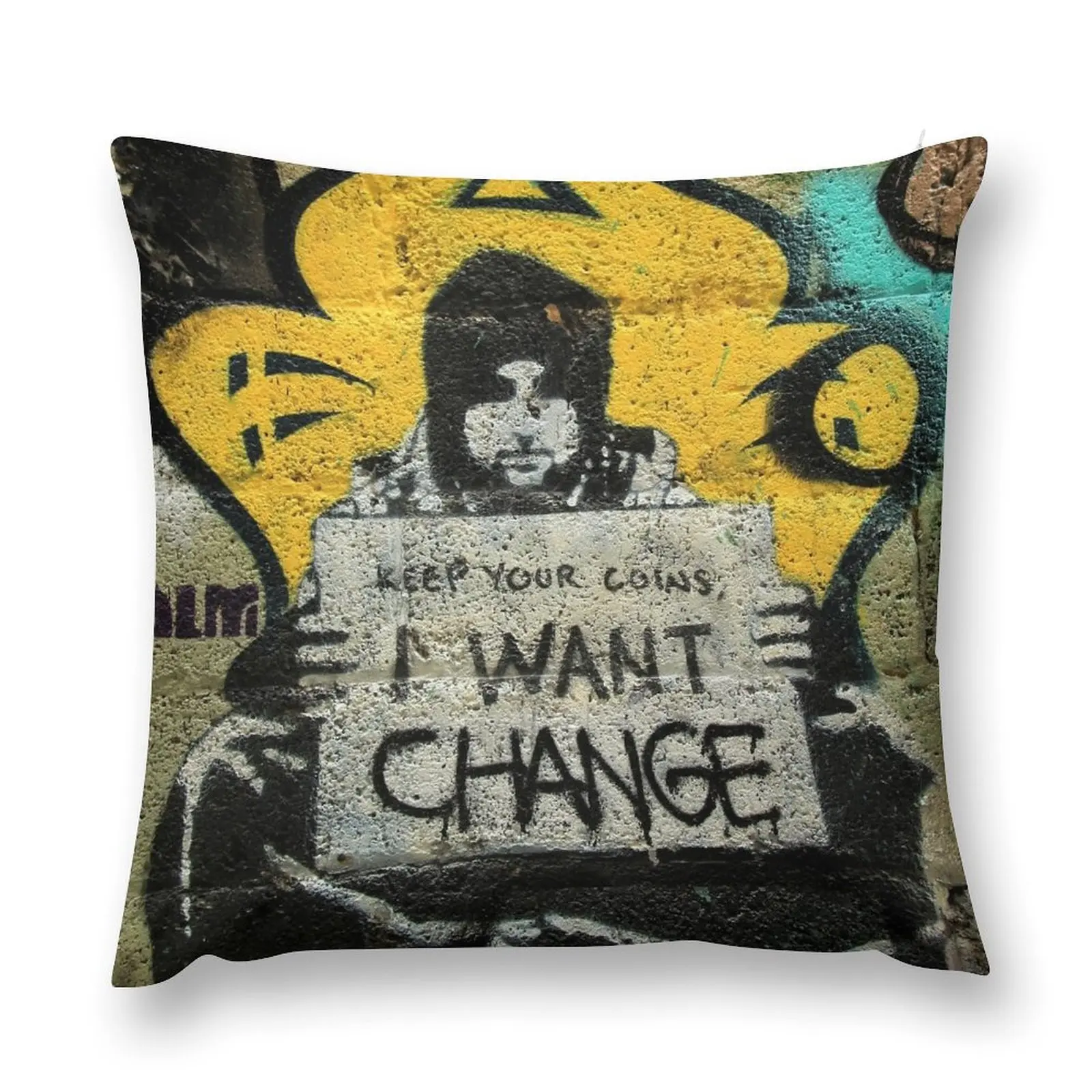 

Street Art: global edition # 94 Throw Pillow Decorative Cushion Cushions Cover Sofa Cushion Cover Christmas Covers pillow